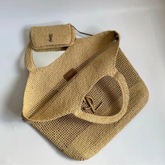 Handbags - Elegant Tan Crochet Women's Bag